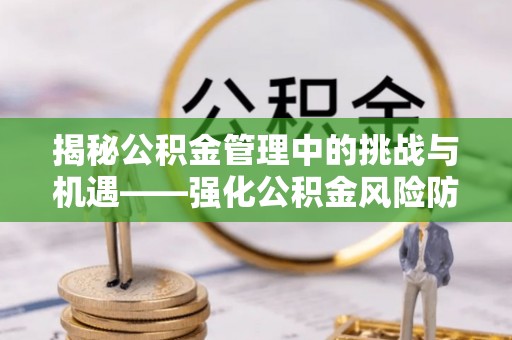 诏安揭秘公积金管理中的挑战与机遇——强化公积金风险防控的多维策略