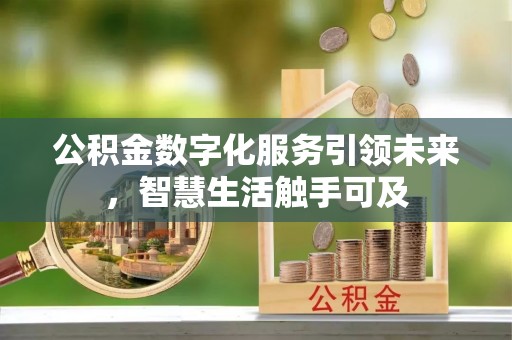 诏安公积金数字化服务引领未来，智慧生活触手可及