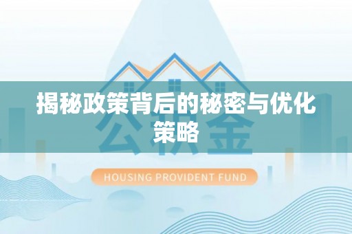 诏安揭秘政策背后的秘密与优化策略