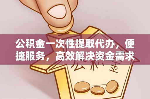 诏安公积金一次性提取代办，便捷服务，高效解决资金需求