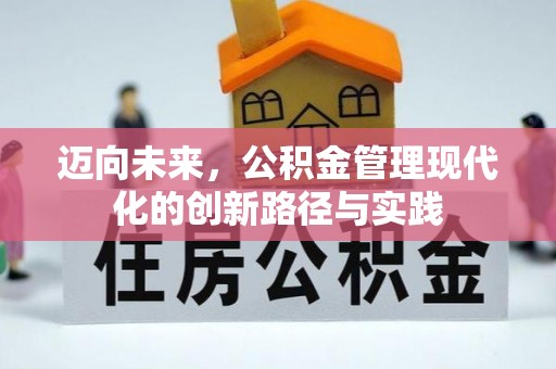 诏安迈向未来，公积金管理现代化的创新路径与实践