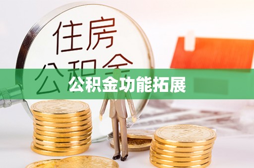诏安公积金功能拓展