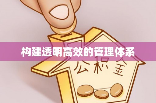 诏安构建透明高效的管理体系
