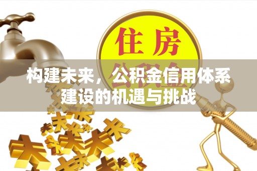诏安构建未来，公积金信用体系建设的机遇与挑战