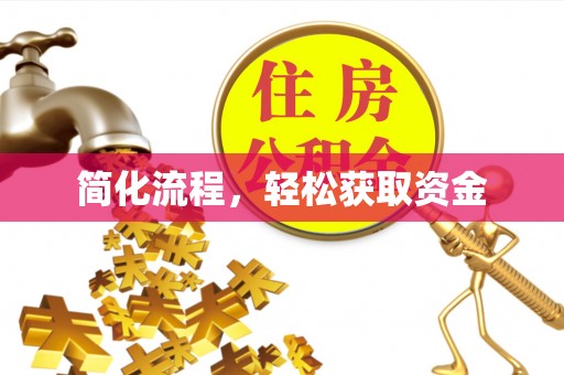 诏安简化流程，轻松获取资金